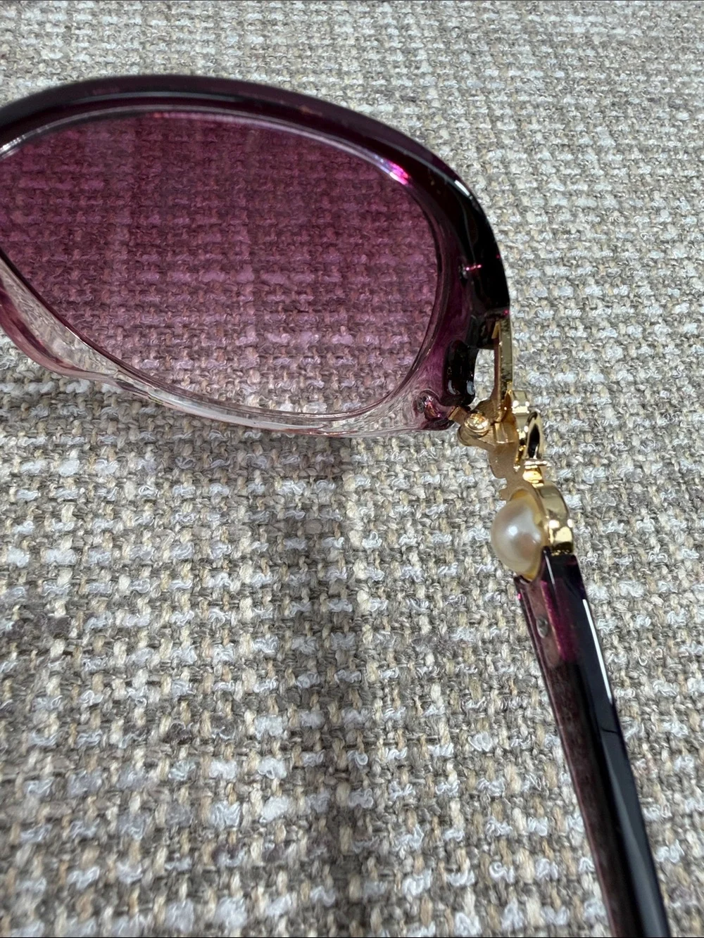 Women's Oversized Gradient Plum Sunglasses
